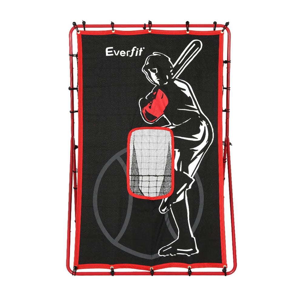 Everfit Sports & Fitness > Ball Sports > Basketball & Basketball Accessories Everfit Baseball Net Rebound Pitching Kit Target Hitter 2 in 1 Training Aid