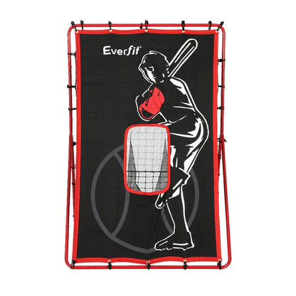 Everfit Sports & Fitness > Ball Sports > Basketball & Basketball Accessories Everfit Baseball Net Rebound Pitching Kit Target Hitter 2 in 1 Training Aid