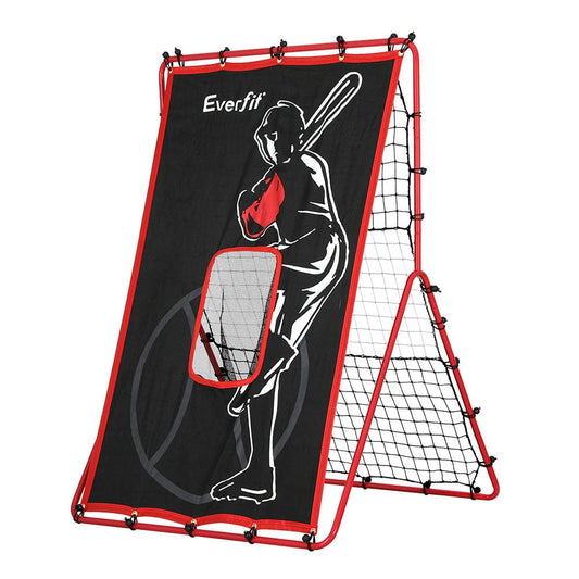 Everfit Sports & Fitness > Ball Sports > Basketball & Basketball Accessories Everfit Baseball Net Rebound Pitching Kit Target Hitter 2 in 1 Training Aid