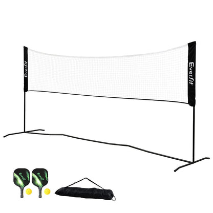 Everfit Sports & Fitness > Ball Sports > Netball & Netball Accessories Everfit 3.6M Badminton Tennis Net Portable Volleyball Kit Adjustable Height