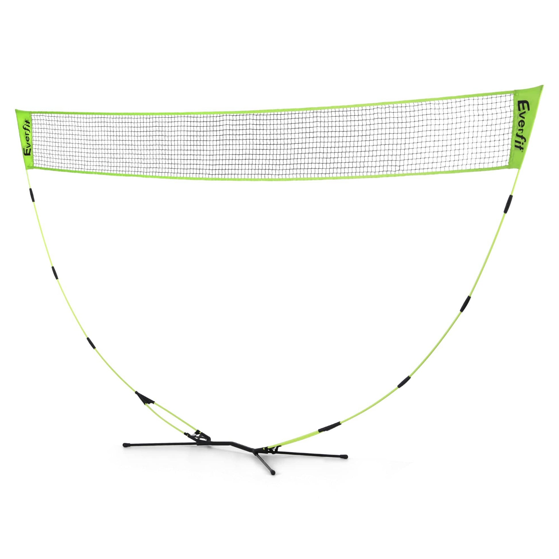 Everfit Sports & Fitness > Ball Sports > Netball & Netball Accessories Everfit 3M Badminton Tennis Net Portable Volleyball Kit Yellow