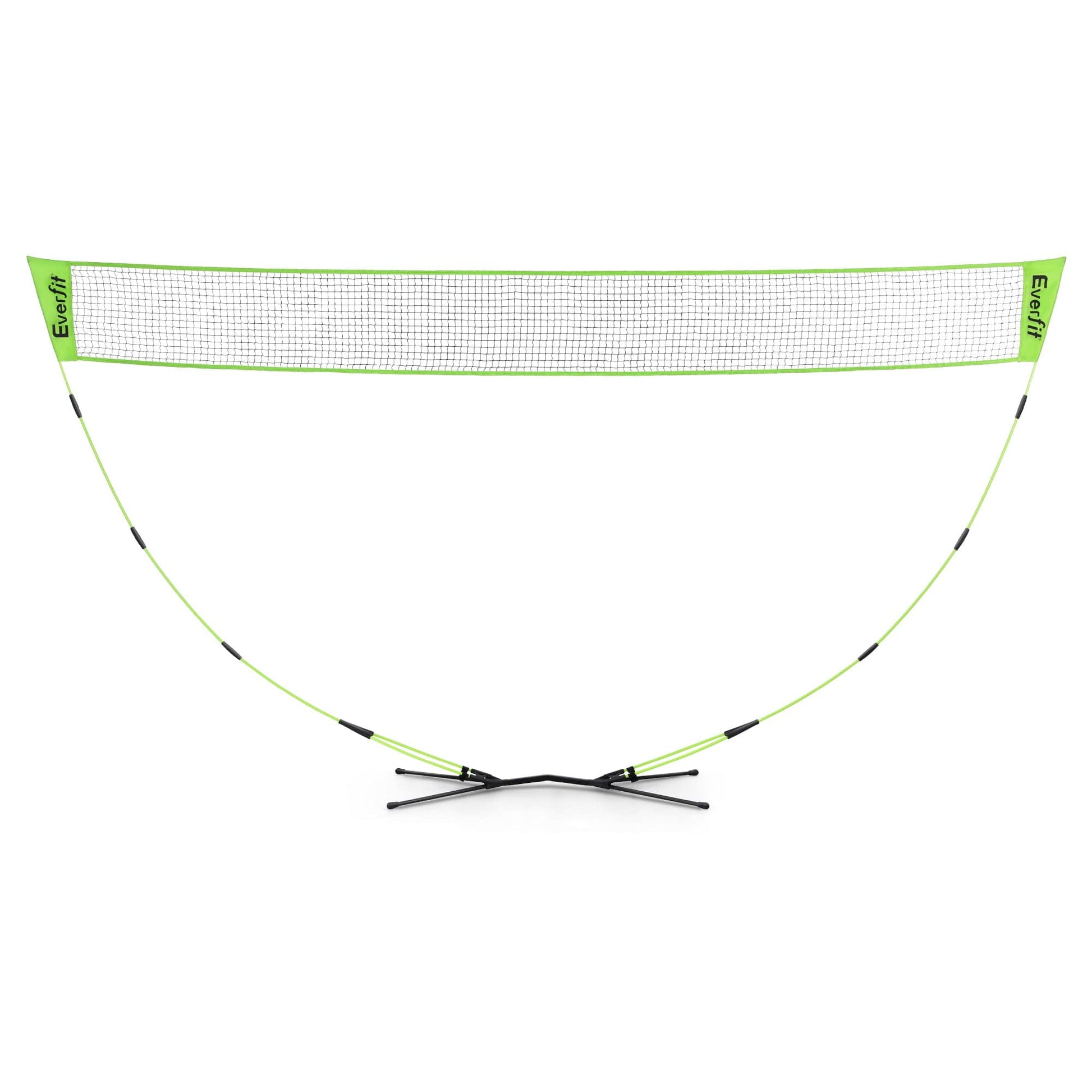 Everfit Sports & Fitness > Ball Sports > Netball & Netball Accessories Everfit 3M Badminton Tennis Net Portable Volleyball Kit Yellow