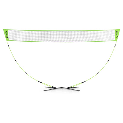 Everfit Sports & Fitness > Ball Sports > Netball & Netball Accessories Everfit 3M Badminton Tennis Net Portable Volleyball Kit Yellow