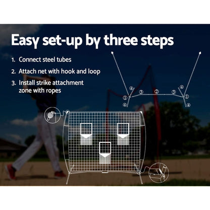 Everfit Sports & Fitness > Ball Sports > Soccer & Soccer Accessories Everfit 1.8m Football Soccer Net Portable Goal Net Training 3 Target Zone