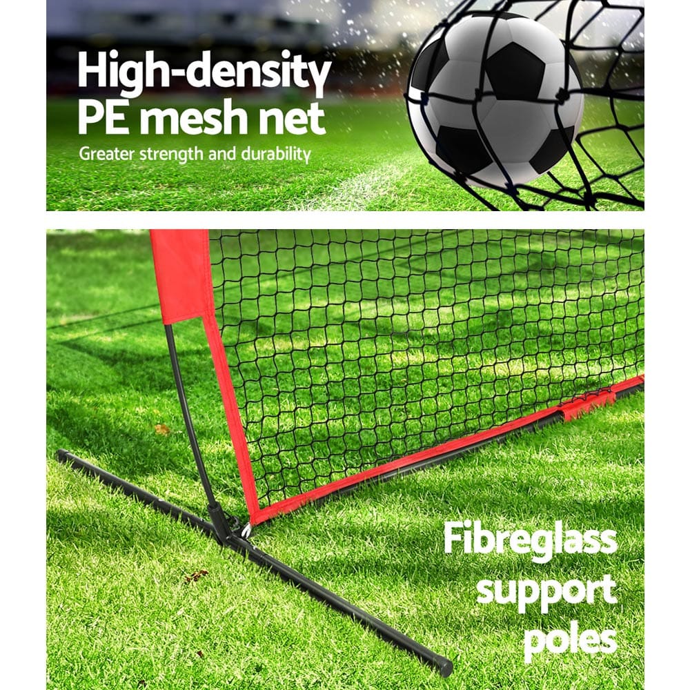 Everfit Sports & Fitness > Ball Sports > Soccer & Soccer Accessories Everfit 1.8m Football Soccer Net Portable Goal Net Training 3 Target Zone