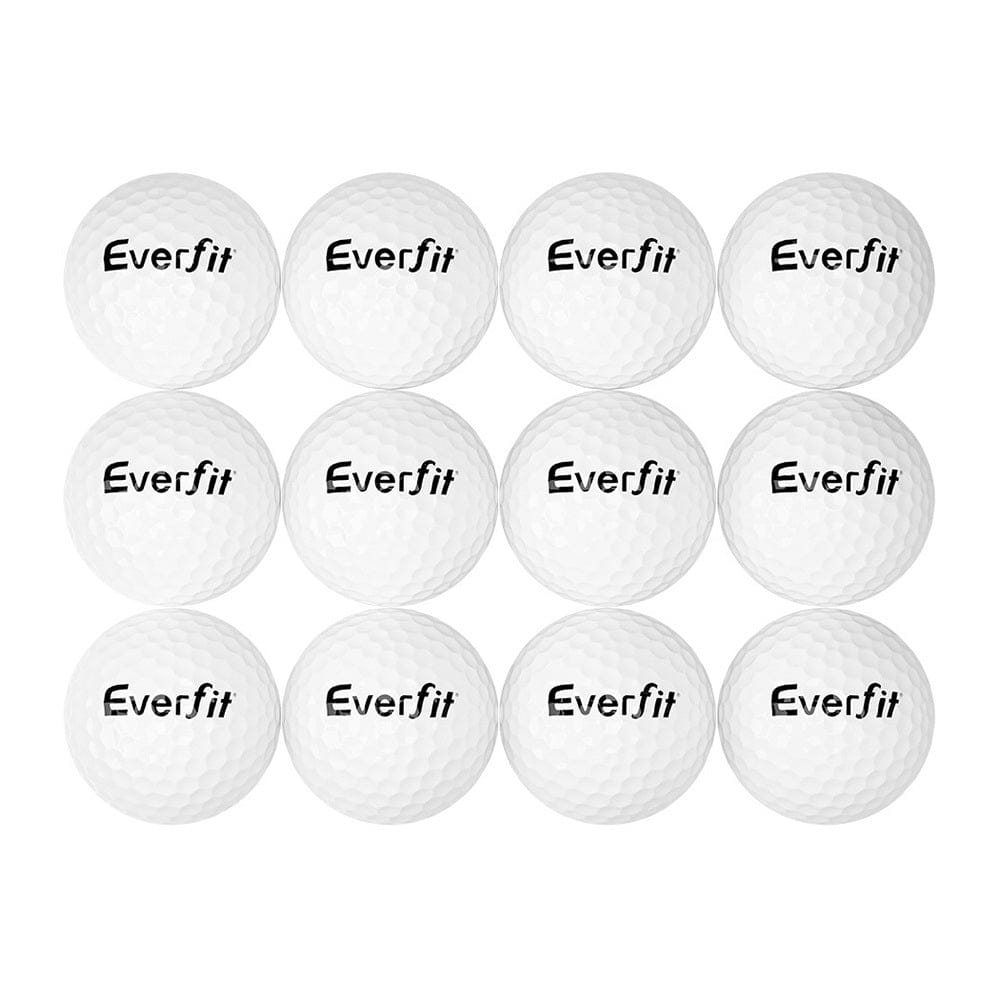 Everfit Sports & Fitness > Ball Sports > Soccer & Soccer Accessories Everfit 12Pcs Golf Ball Set Reusable Distance Golf Balls Practice Training