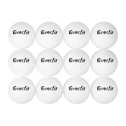 Everfit Sports & Fitness > Ball Sports > Soccer & Soccer Accessories Everfit 12Pcs Golf Ball Set Reusable Distance Golf Balls Practice Training