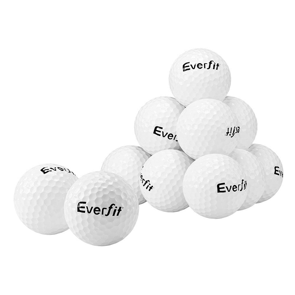 Everfit Sports & Fitness > Ball Sports > Soccer & Soccer Accessories Everfit 12Pcs Golf Ball Set Reusable Distance Golf Balls Practice Training
