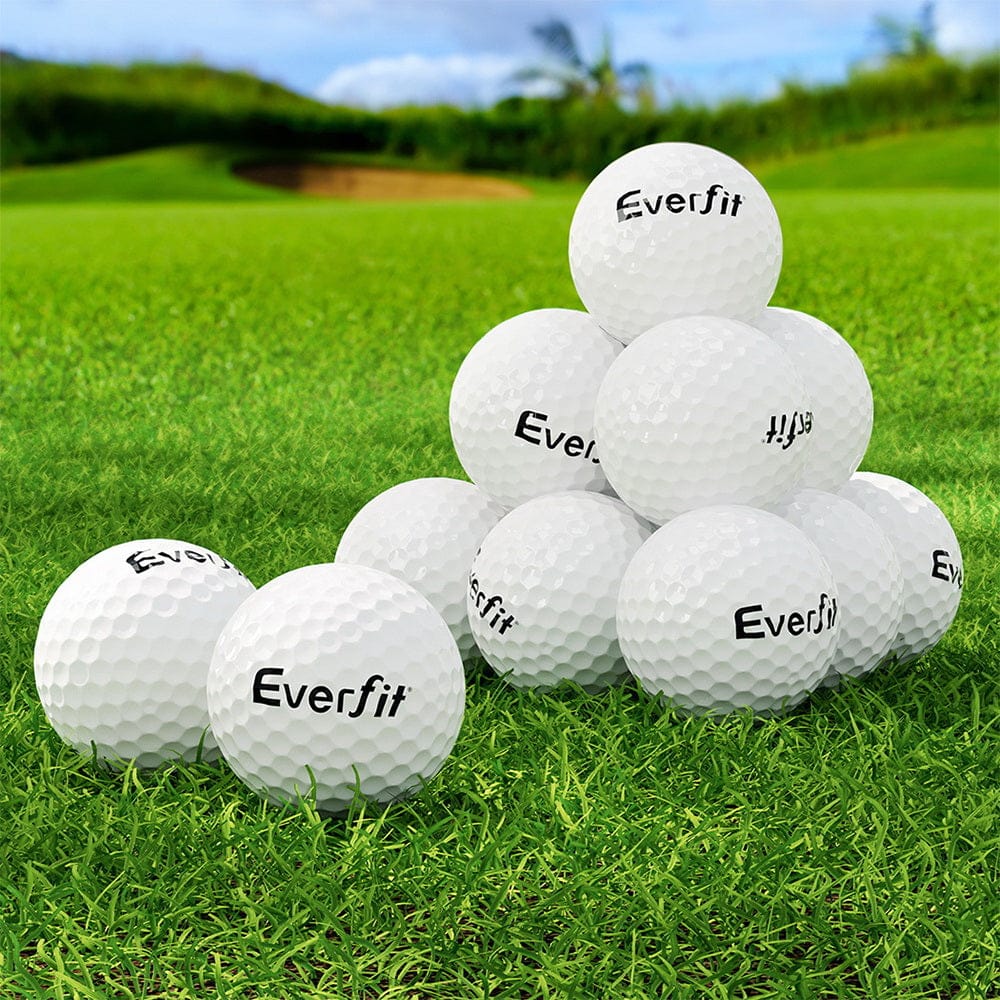 Everfit Sports & Fitness > Ball Sports > Soccer & Soccer Accessories Everfit 12Pcs Golf Ball Set Reusable Distance Golf Balls Practice Training