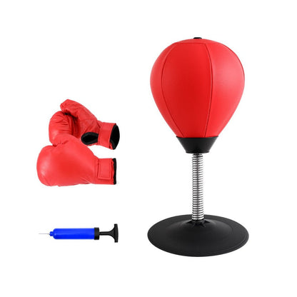 Everfit Sports & Fitness > Exercise, Gym & Fitness > Boxing & Martial Arts Everfit Desktop Punching Boxing Bag Stand Set with Pump Swivel Speed Balls