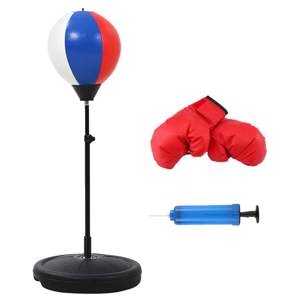 Everfit Sports & Fitness > Exercise, Gym & Fitness > Boxing & Martial Arts Everfit Kids Punching Bag Stand Set Adjustable 76-112cm with Gloves & Pump