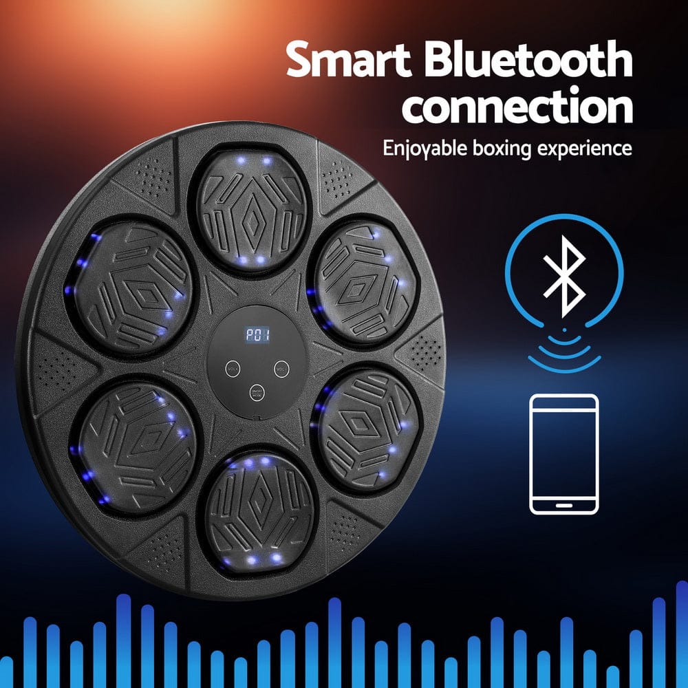 Everfit Sports & Fitness > Exercise, Gym & Fitness > Boxing & Martial Arts Everfit Music Boxing Machine Bluetooth Wall-Mounted Punch Target with LED Display & Gloves