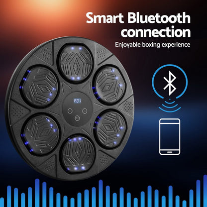 Everfit Sports & Fitness > Exercise, Gym & Fitness > Boxing & Martial Arts Everfit Music Boxing Machine Bluetooth Wall-Mounted Punch Target with LED Display & Gloves