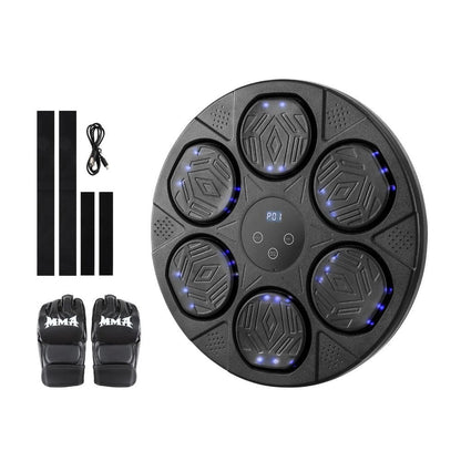Everfit Sports & Fitness > Exercise, Gym & Fitness > Boxing & Martial Arts Everfit Music Boxing Machine Bluetooth Wall-Mounted Punch Target with LED Display & Gloves