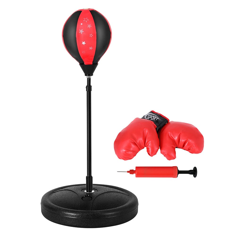 Everfit Sports & Fitness > Exercise, Gym & Fitness > Boxing & Martial Arts Everfit Punching Boxing Bag Stand Set Gloves with Pump Height Adjustable