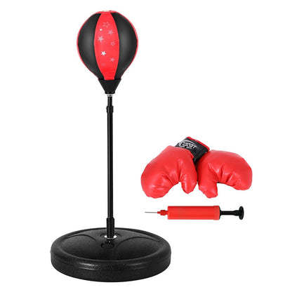 Everfit Sports & Fitness > Exercise, Gym & Fitness > Boxing & Martial Arts Everfit Punching Boxing Bag Stand Set Gloves with Pump Height Adjustable