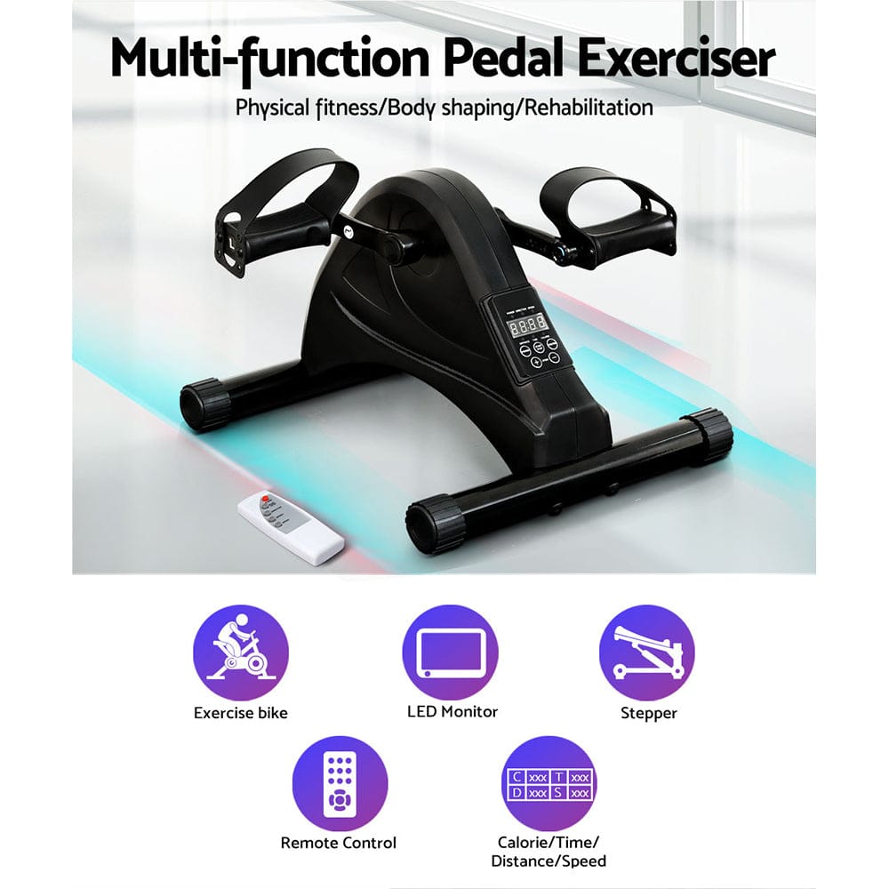 Everfit Sports & Fitness > Exercise, Gym & Fitness > Exercise Bikes Everfit Pedal Exerciser Mini Exercise Bike Cross Trainer Under Desk Bike