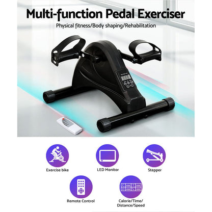 Everfit Sports & Fitness > Exercise, Gym & Fitness > Exercise Bikes Everfit Pedal Exerciser Mini Exercise Bike Cross Trainer Under Desk Bike