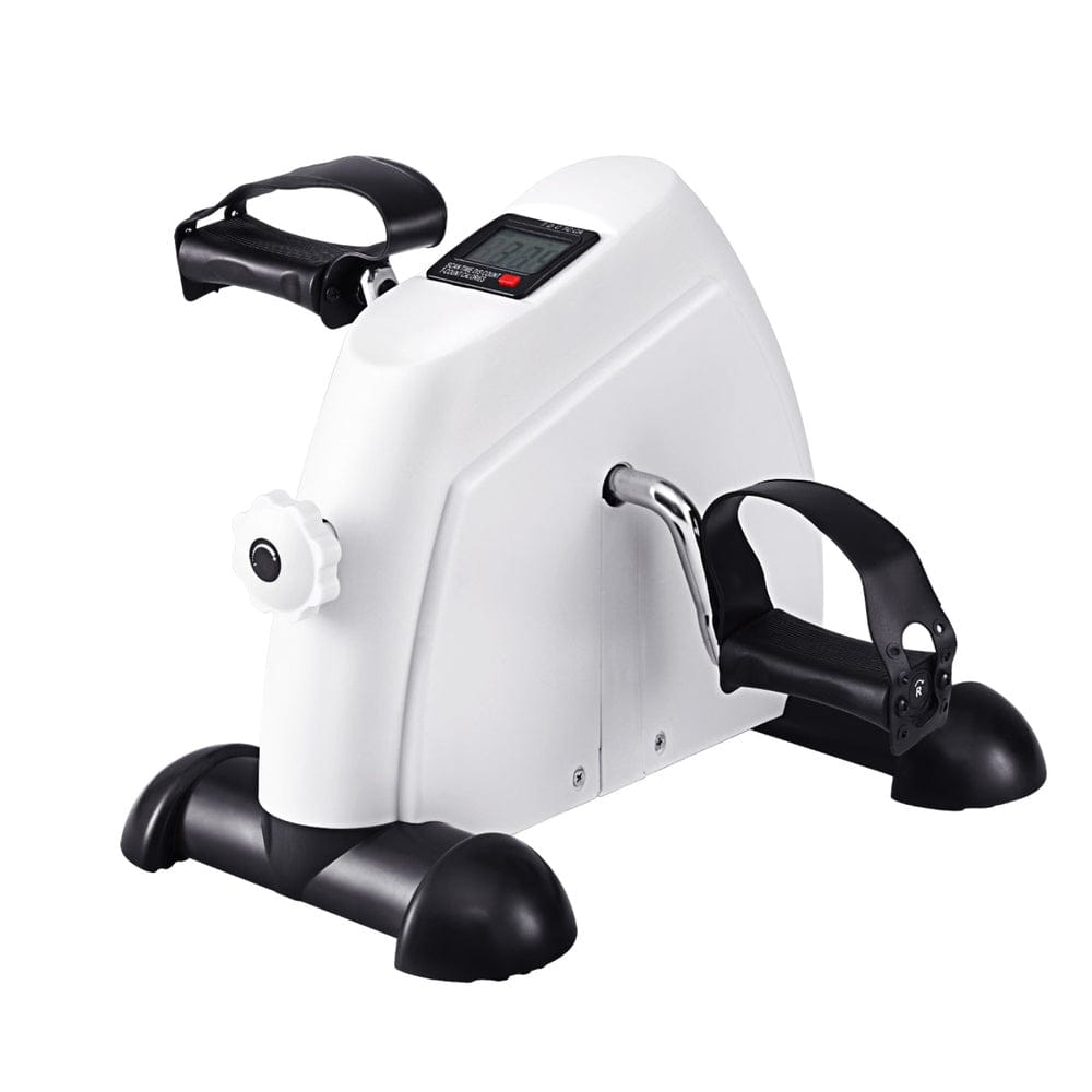 Everfit Sports & Fitness > Exercise, Gym & Fitness > Exercise Bikes Everfit Pedal Exerciser Mini Exercise Bike Cross Trainer Under Desk Bike White