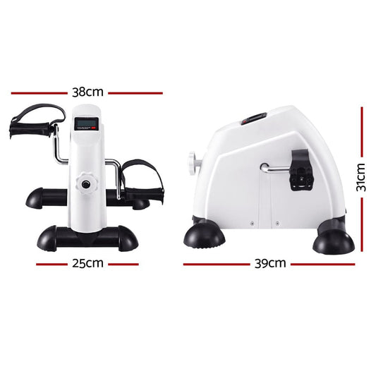 Everfit Sports & Fitness > Exercise, Gym & Fitness > Exercise Bikes Everfit Pedal Exerciser Mini Exercise Bike Cross Trainer Under Desk Bike White