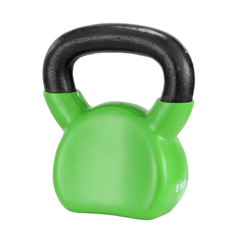 Everfit Sports & Fitness > Exercise, Gym & Fitness > Free Weights Everfit 8kg Kettlebell Set Weightlifting Bench Dumbbells Kettle Bell Gym Home