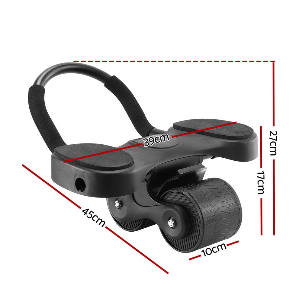 Everfit Sports & Fitness > Exercise, Gym & Fitness > Gym & Training Step Everfit Ab Roller Automatic Rebound Abdominal Exercise Wheel Home Gym Workout