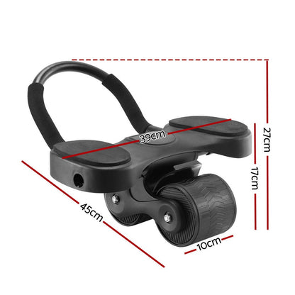Everfit Sports & Fitness > Exercise, Gym & Fitness > Gym & Training Step Everfit Ab Roller Automatic Rebound Abdominal Exercise Wheel Home Gym Workout