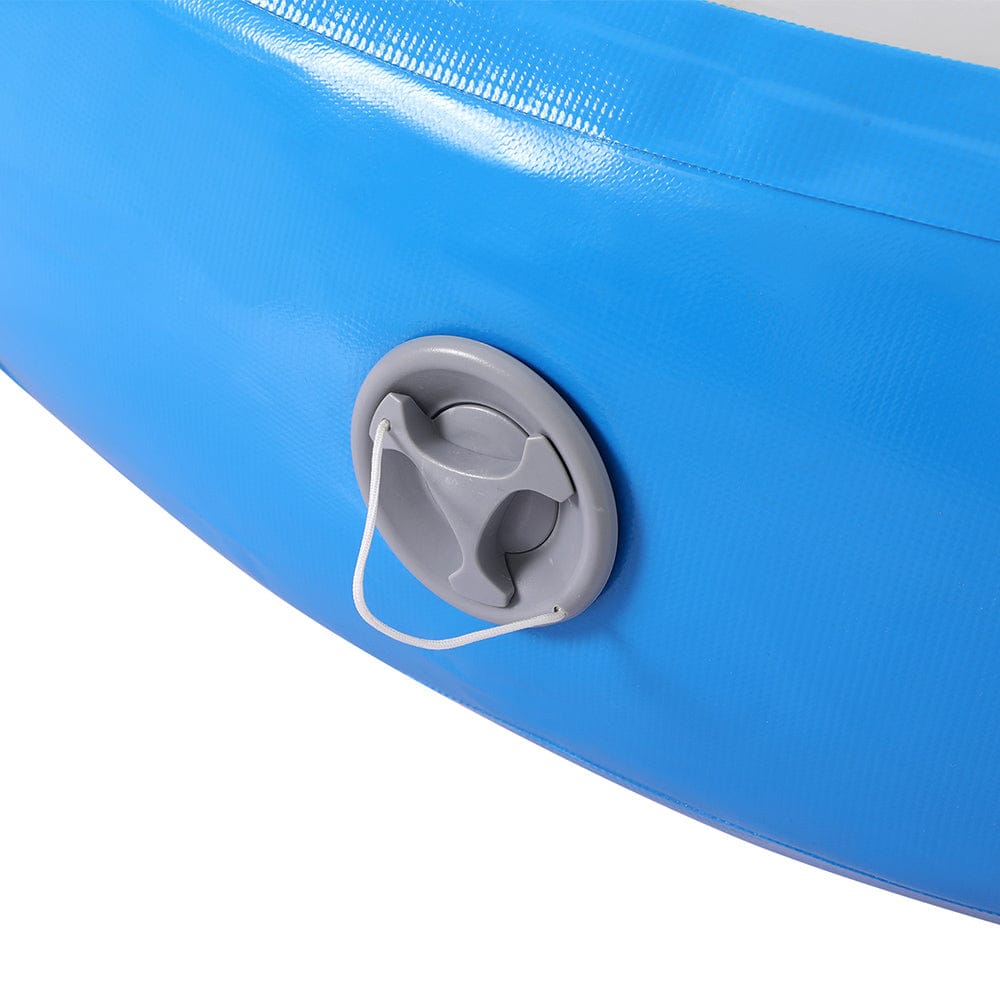 Everfit Sports & Fitness > Exercise, Gym & Fitness > Gymnastics Everfit 1m Air Track Spot Inflatable Gymnastics Tumbling Mat Round Blue