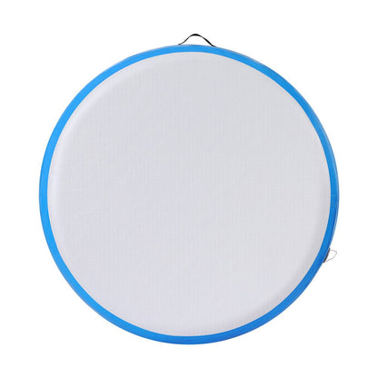 Everfit Sports & Fitness > Exercise, Gym & Fitness > Gymnastics Everfit 1m Air Track Spot Inflatable Gymnastics Tumbling Mat Round Blue