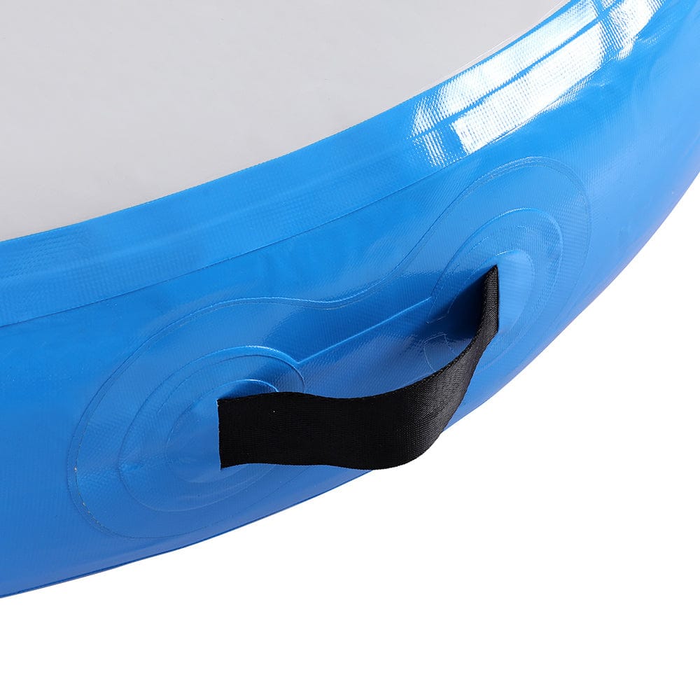 Everfit Sports & Fitness > Exercise, Gym & Fitness > Gymnastics Everfit 1m Air Track Spot Inflatable Gymnastics Tumbling Mat Round Blue