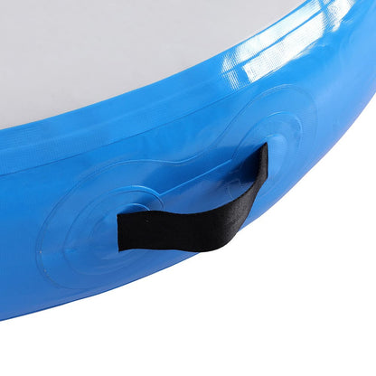 Everfit Sports & Fitness > Exercise, Gym & Fitness > Gymnastics Everfit 1m Air Track Spot Inflatable Gymnastics Tumbling Mat Round Blue
