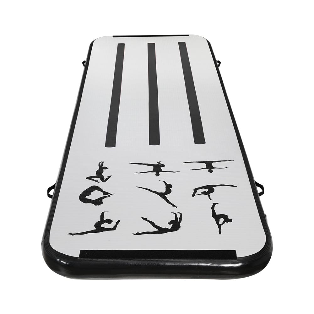 Everfit Sports & Fitness > Exercise, Gym & Fitness > Gymnastics Everfit 3M Air Track Gymnastics Tumbling Mat Exercise Cheerleading Unique Black