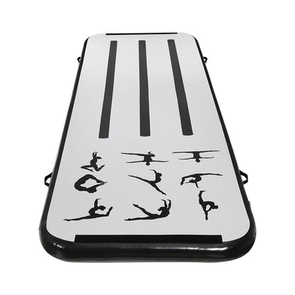 Everfit Sports & Fitness > Exercise, Gym & Fitness > Gymnastics Everfit 3M Air Track Gymnastics Tumbling Mat Exercise Cheerleading Unique Black