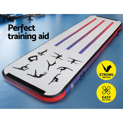 Everfit Sports & Fitness > Exercise, Gym & Fitness > Gymnastics Everfit 3M Air Track Gymnastics Tumbling Mat Exercise Cheerleading Unique Style