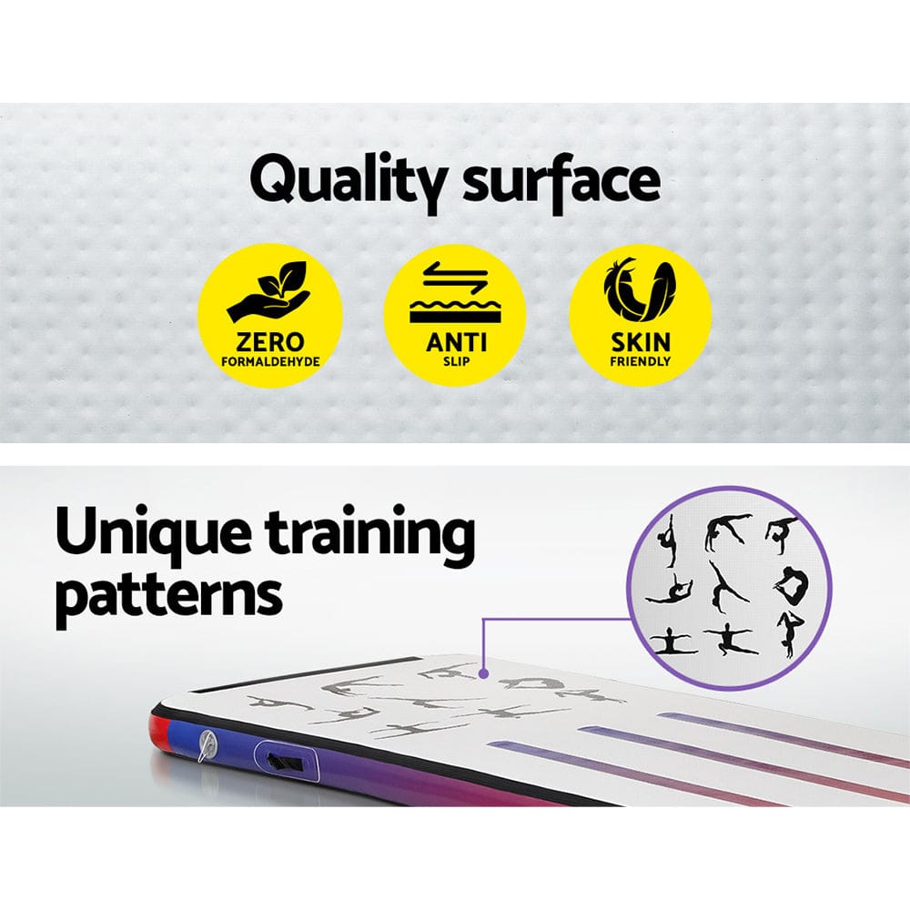 Everfit Sports & Fitness > Exercise, Gym & Fitness > Gymnastics Everfit 3M Air Track Gymnastics Tumbling Mat Exercise Cheerleading Unique Style