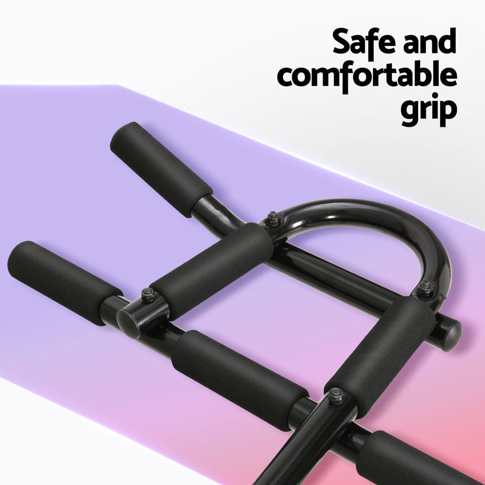 Everfit Sports & Fitness > Exercise, Gym & Fitness > Gymnastics Everfit Pull Up Bar 104CM Doorway Chin Up Horizontal Bar Gym