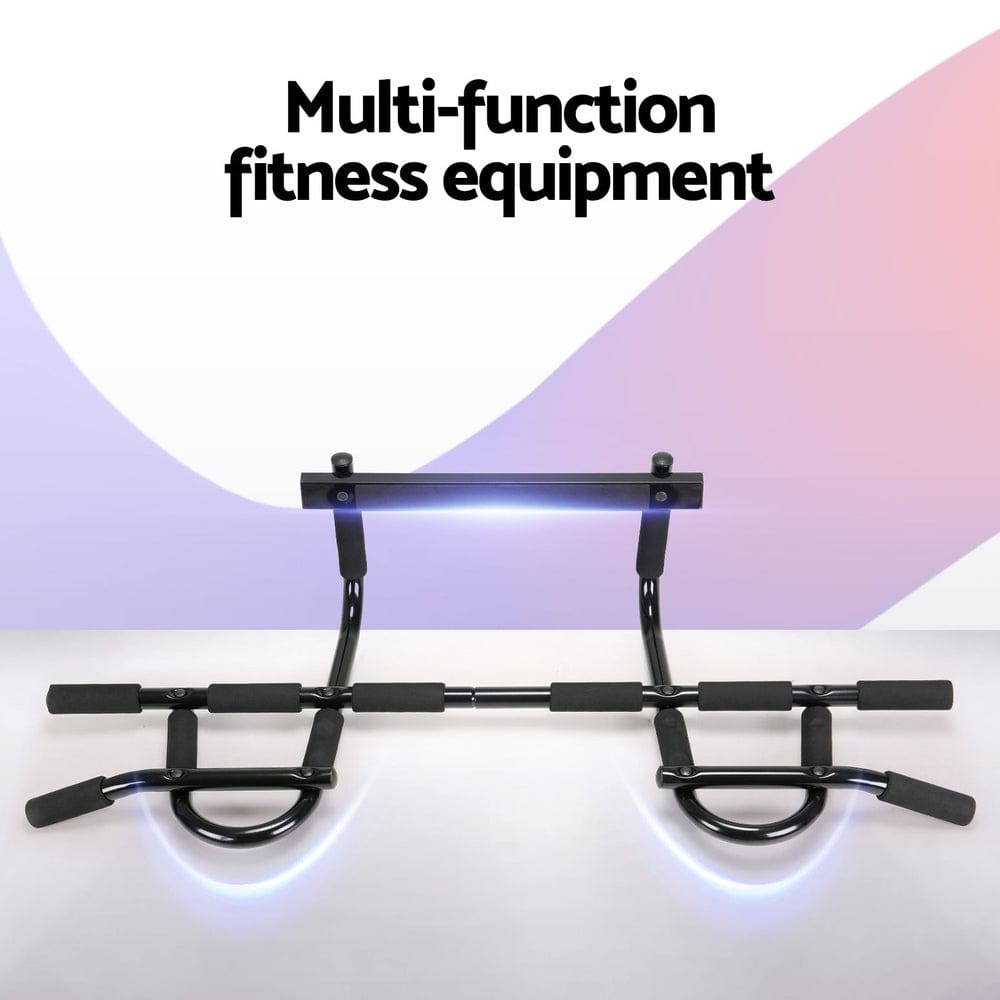 Everfit Sports & Fitness > Exercise, Gym & Fitness > Gymnastics Everfit Pull Up Bar 104CM Doorway Chin Up Horizontal Bar Gym