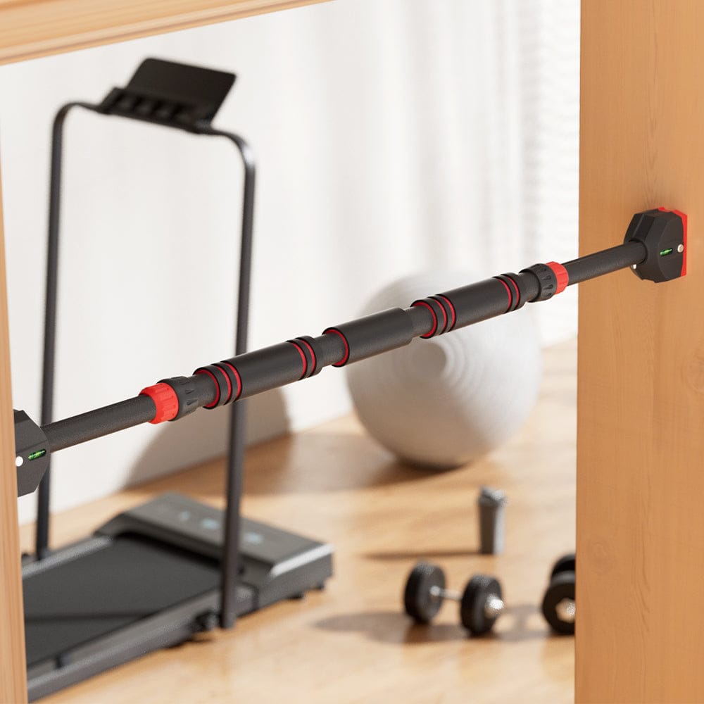 Everfit Sports & Fitness > Exercise, Gym & Fitness > Gymnastics Everfit Pull Up Bar 70CM-95CM Doorway Chin Up Horizontal Bar Gym