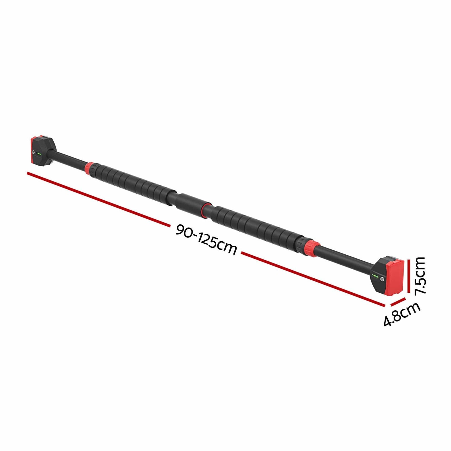 Everfit Sports & Fitness > Exercise, Gym & Fitness > Gymnastics Everfit Pull Up Bar 90CM-125CM Doorway Chin Up Horizontal Bar Gym