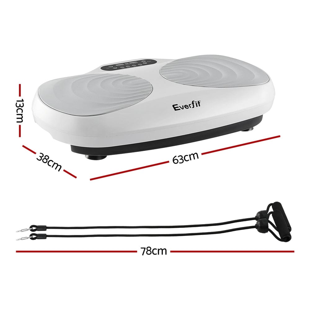 Everfit Sports & Fitness > Exercise, Gym & Fitness > Vibration Exercise Machines Everfit Vibration Machine Vertical Rhythm Platform Resistance Rope Home Workout