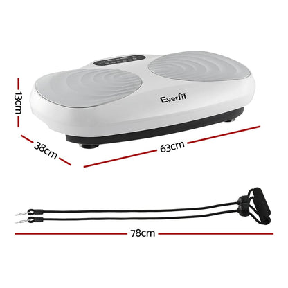 Everfit Sports & Fitness > Exercise, Gym & Fitness > Vibration Exercise Machines Everfit Vibration Machine Vertical Rhythm Platform Resistance Rope Home Workout