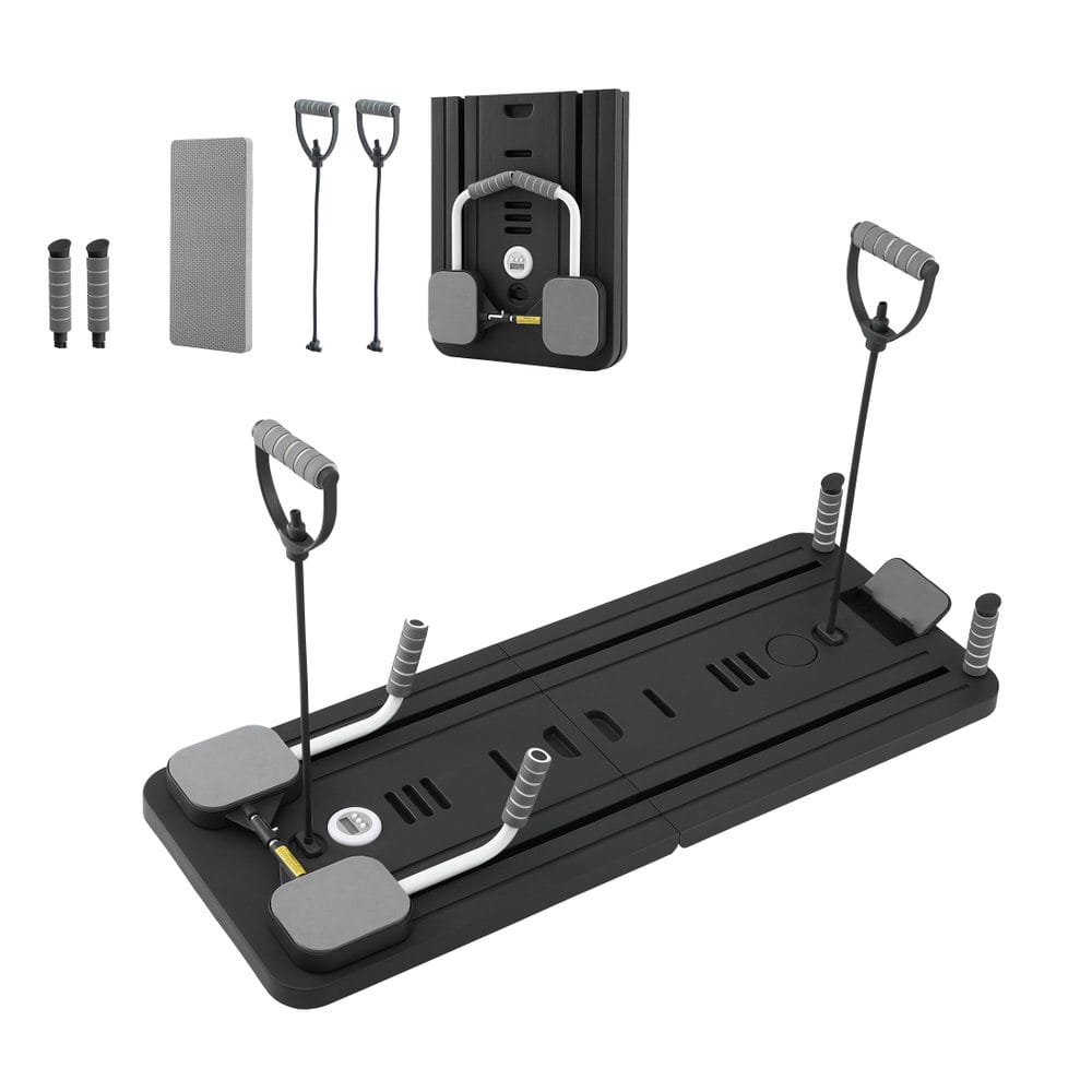 Everfit Sports & Fitness > Exercise, Gym & Fitness > Yoga & Pilates Everfit Pilates Board Foldable Reformer Multi Functional Exercise Trainer Black