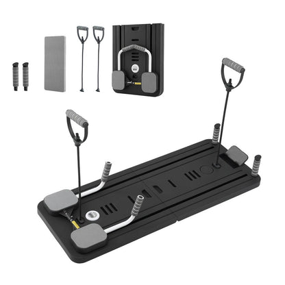 Everfit Sports & Fitness > Exercise, Gym & Fitness > Yoga & Pilates Everfit Pilates Board Foldable Reformer Multi Functional Exercise Trainer Black