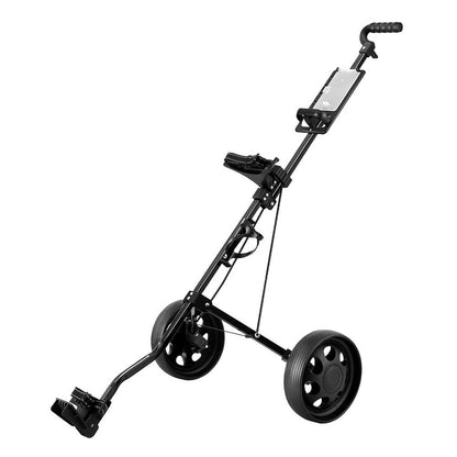 Everfit Sports & Fitness > Golf > Golf Accessories Everfit Golf Buggy Quick Folding Trolley Golf Cart Trolley 2 Wheels Cup Holder