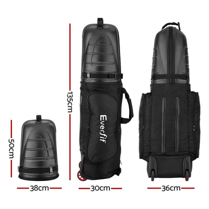 Everfit Sports & Fitness > Golf > Golf Accessories Everfit Golf Travel Bags for Airlines with Wheels Golf Clubs Hard Case Foldable