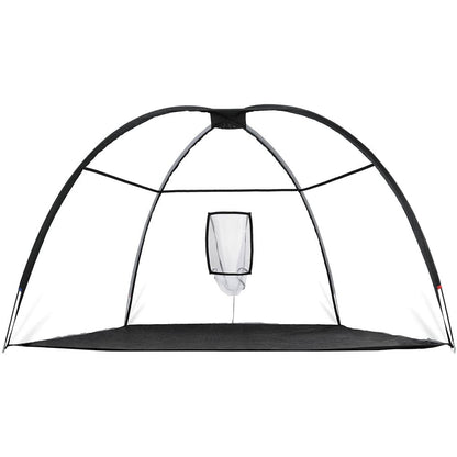 Everfit Sports & Fitness > Golf > Golf Training Aids Everfit 3.5m Golf Practice Net Portable Training Aid Driving Target Tent Black