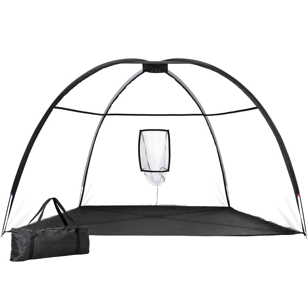 Everfit Sports & Fitness > Golf > Golf Training Aids Everfit 3.5m Golf Practice Net Portable Training Aid Driving Target Tent Black