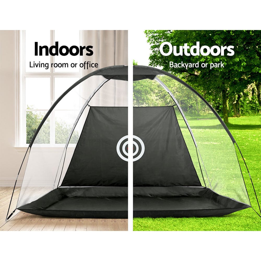 Everfit Sports & Fitness > Golf > Golf Training Aids Everfit 3M Golf Practice Net Portable Training Aid Driving Target Tent Black