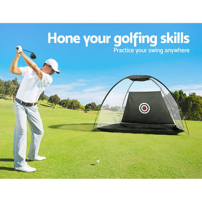 Everfit Sports & Fitness > Golf > Golf Training Aids Everfit 3M Golf Practice Net Portable Training Aid Driving Target Tent Black