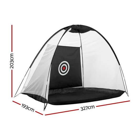 Everfit Sports & Fitness > Golf > Golf Training Aids Everfit 3M Golf Practice Net Portable Training Aid Driving Target Tent Black